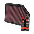 K&N Air Filter DU-1004 + Recharge Kit