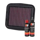 K&N Air Filter DU-1112R + Recharge Kit
