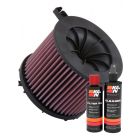 K&N Air Filter E-0648 + Recharge Kit