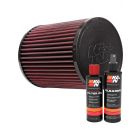 K&N Air Filter E-1009 + Recharge Kit