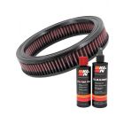 K&N Air Filter E-1070 + Recharge Kit