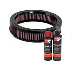K&N Air Filter E-1080 + Recharge Kit