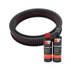 K&N Air Filter E-1200 + Recharge Kit
