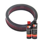 K&N Air Filter E-1210 + Recharge Kit