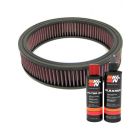 K&N Air Filter E-1220 + Recharge Kit