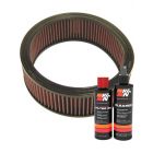K&N Air Filter E-1250 + Recharge Kit