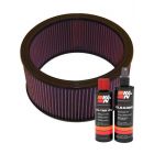 K&N Air Filter E-1420 + Recharge Kit