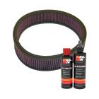 K&N Air Filter E-1530 + Recharge Kit