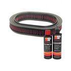K&N Air Filter E-2874 + Recharge Kit