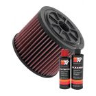 K&N Air Filter E-2987 + Recharge Kit