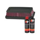 K&N Air Filter E-3038 + Recharge Kit
