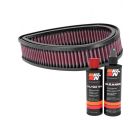 K&N Air Filter E-3333 + Recharge Kit