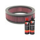 K&N Air Filter E-3402 + Recharge Kit