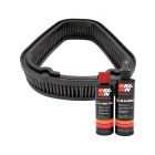 K&N Air Filter E-3495 + Recharge Kit