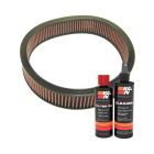 K&N Air Filter E-3742 + Recharge Kit