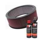 K&N Air Filter E-3760 + Recharge Kit