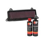 K&N Air Filter HA-1010 + Recharge Kit