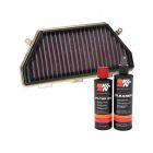 K&N Air Filter HA-1017R + Recharge Kit