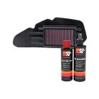 K&N Air Filter HA-1213 + Recharge Kit