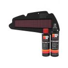 K&N Air Filter HA-3521 + Recharge Kit