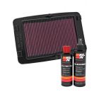 K&N Air Filter HA-4506-T + Recharge Kit