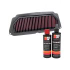K&N Air Filter HA-6519 + Recharge Kit