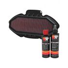 K&N Air Filter HA-7012 + Recharge Kit