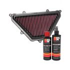 K&N Air Filter HA-7417 + Recharge Kit