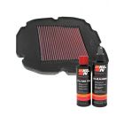 K&N Air Filter HA-8098 + Recharge Kit