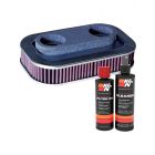 K&N Air Filter HD-1388 + Recharge Kit