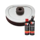 K&N Air Filter HD-1390 + Recharge Kit