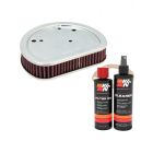 K&N Air Filter HD-1611 + Recharge Kit