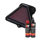 K&N Air Filter KA-1011 + Recharge Kit