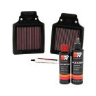 K&N Air Filter KA-1299-1 + Recharge Kit