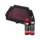 K&N Air Filter KA-6009 + Recharge Kit