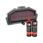 K&N Air Filter KA-6415 + Recharge Kit