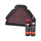 K&N Air Filter KA-9098 + Recharge Kit