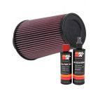 K&N Air Filter RE-0810 + Recharge Kit