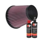 K&N Air Filter RU-1035 + Recharge Kit