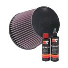 K&N Air Filter RU-1037 + Recharge Kit