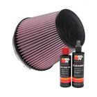K&N Air Filter RU-1042XD + Recharge Kit