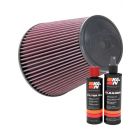 K&N Air Filter RU-1044XD + Recharge Kit