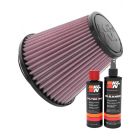 K&N Air Filter RU-1637 + Recharge Kit