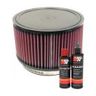 K&N Air Filter RU-1850 + Recharge Kit