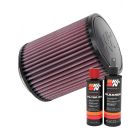 K&N Air Filter RU-2820 + Recharge Kit