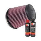 K&N Air Filter RU-4740 + Recharge Kit