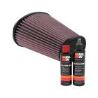 K&N Air Filter RU-5063 + Recharge Kit