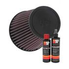 K&N Air Filter RU-5131 + Recharge Kit