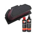 K&N Air Filter SU-1009 + Recharge Kit