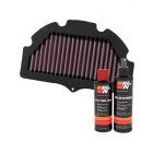 K&N Air Filter SU-7506R + Recharge Kit